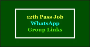 12th pass jobs whatsapp groups