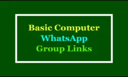 Basic Computer Whatsapp Group Links 2025