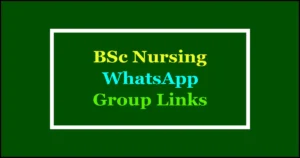 bsc nursing whatsapp groups