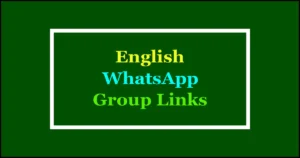 English WhatsApp group links