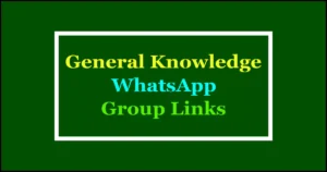 GK WhatsApp Group Links