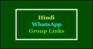 Hindi WhatsApp group links
