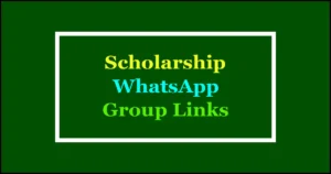 scholarship whatsapp group links
