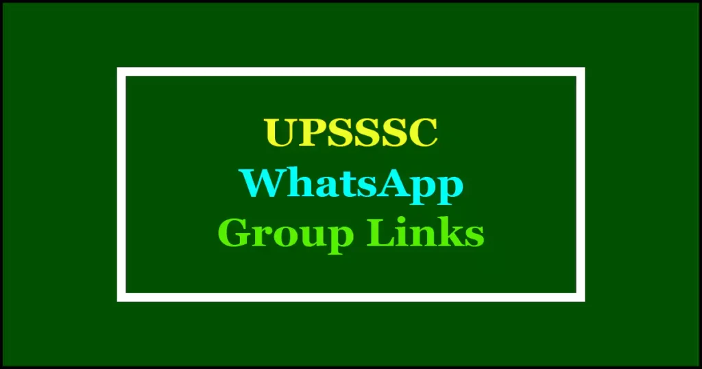 upsssc whatsapp group link